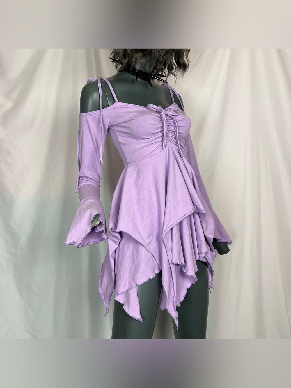 Pastel Lavender Handkerchief F Is For Fairies Mini Dress
